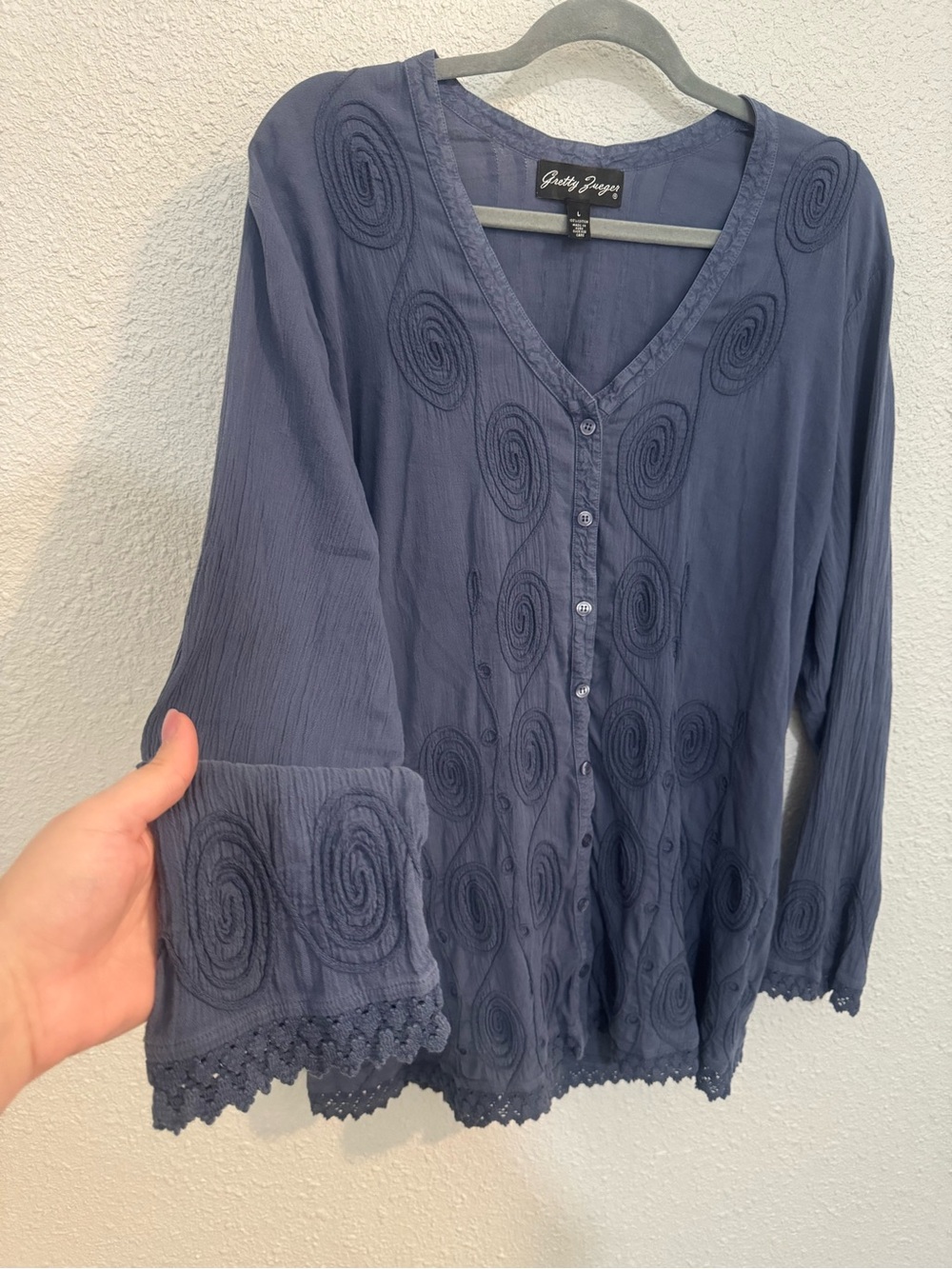 Gretty Zueger Cotton Gauze Top